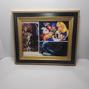 Alice In Wonderland Homemade One Of A Kind RARE Picture Framed - Disney - Disney Pictures - Wall Decor - Frames - Alice In Wonderland - RARE