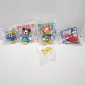 Disney 1990s Mickey and Friends Epcot World Figures - Zabawki Happy Meal - Myszka Miki - Myszka Minnie - Zabawki Walta Disneya - Zabawki McDonald&#39;s