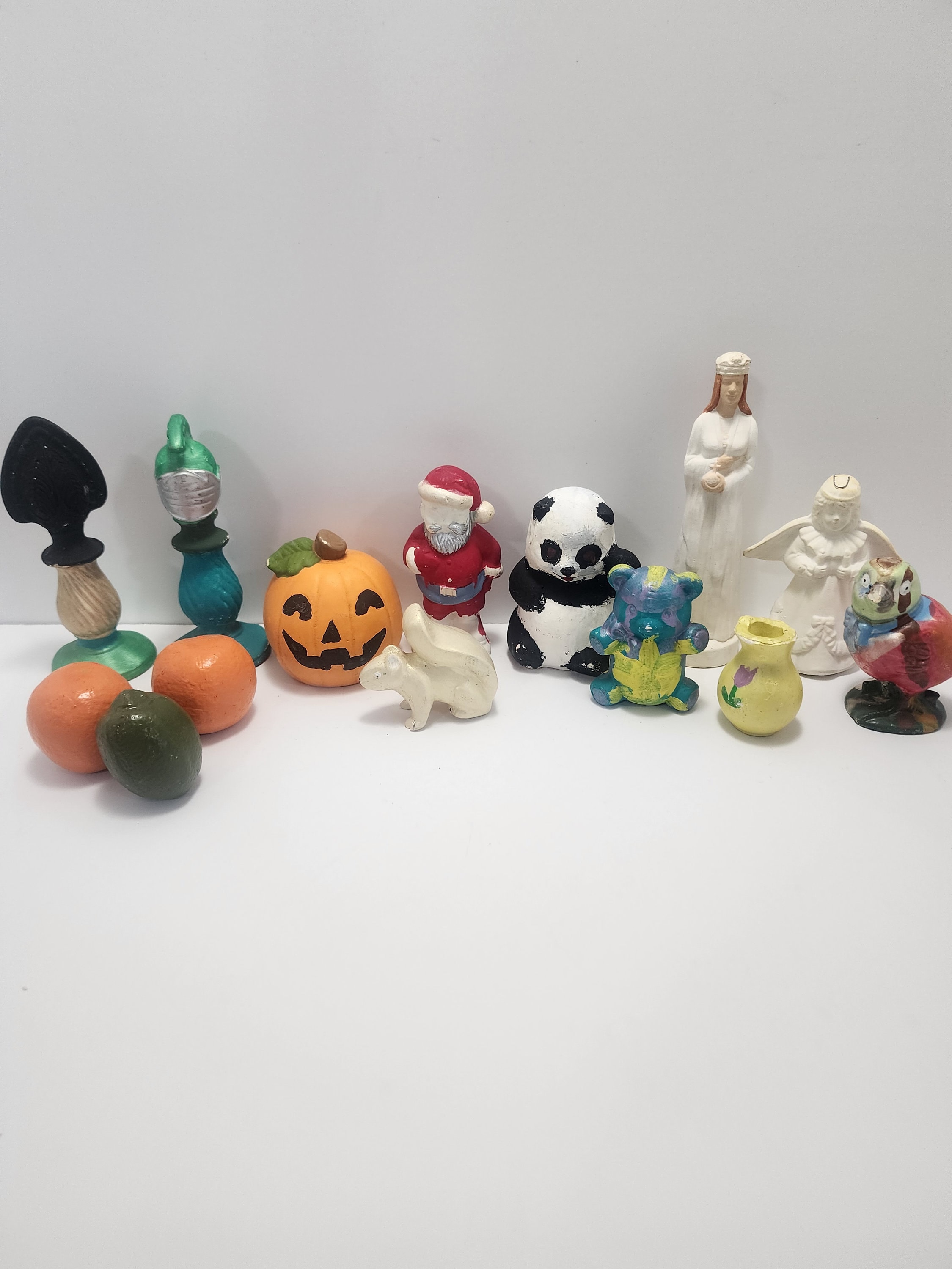 手作りの手描きの陶器の置物 - 手作り - 手作り - 手描き - 置物
