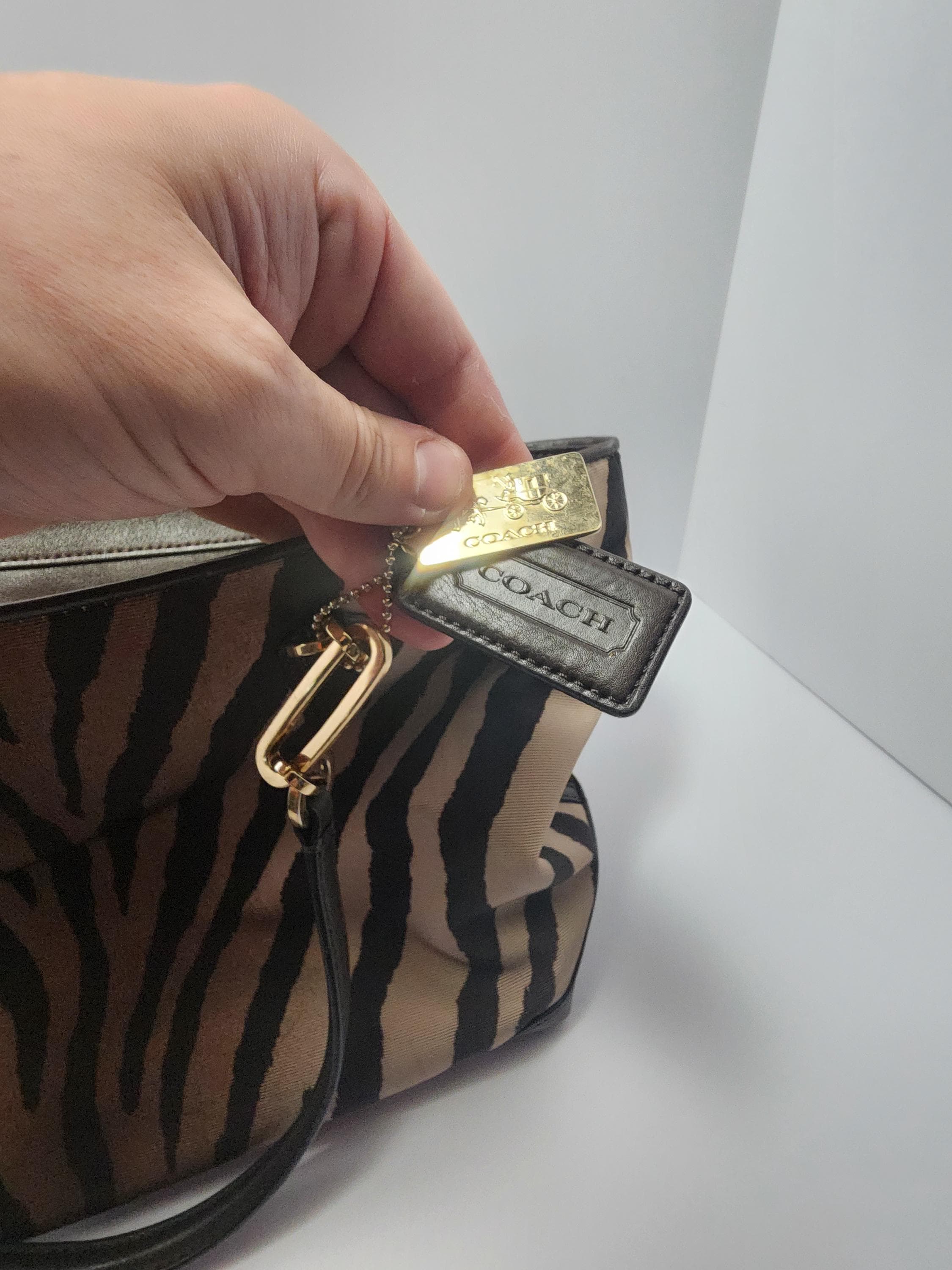 Coach Zebra Print Hobo Bag - Madison East - Madison West - Coach