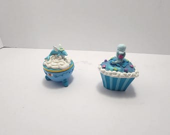 Cajas de baratijas vintage de Claire's con delfines (2002) - Delfines - Regalos de delfines - Claire's - Baratijas - Caja de baratijas - Regalos adorables
