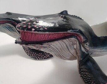 [未使用品 レコード再販黒盤]　comings　WHALE LIVING Humpback Whales 1980s Vintage PVC Figures - Whales - Humpback