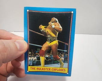 1987 Titan Sports Vintage Hulk Hogan Trading Card - Wwf - Wwe - Wrestling - Wrestling Gifts - Hulk Hogan - Wrestlemania