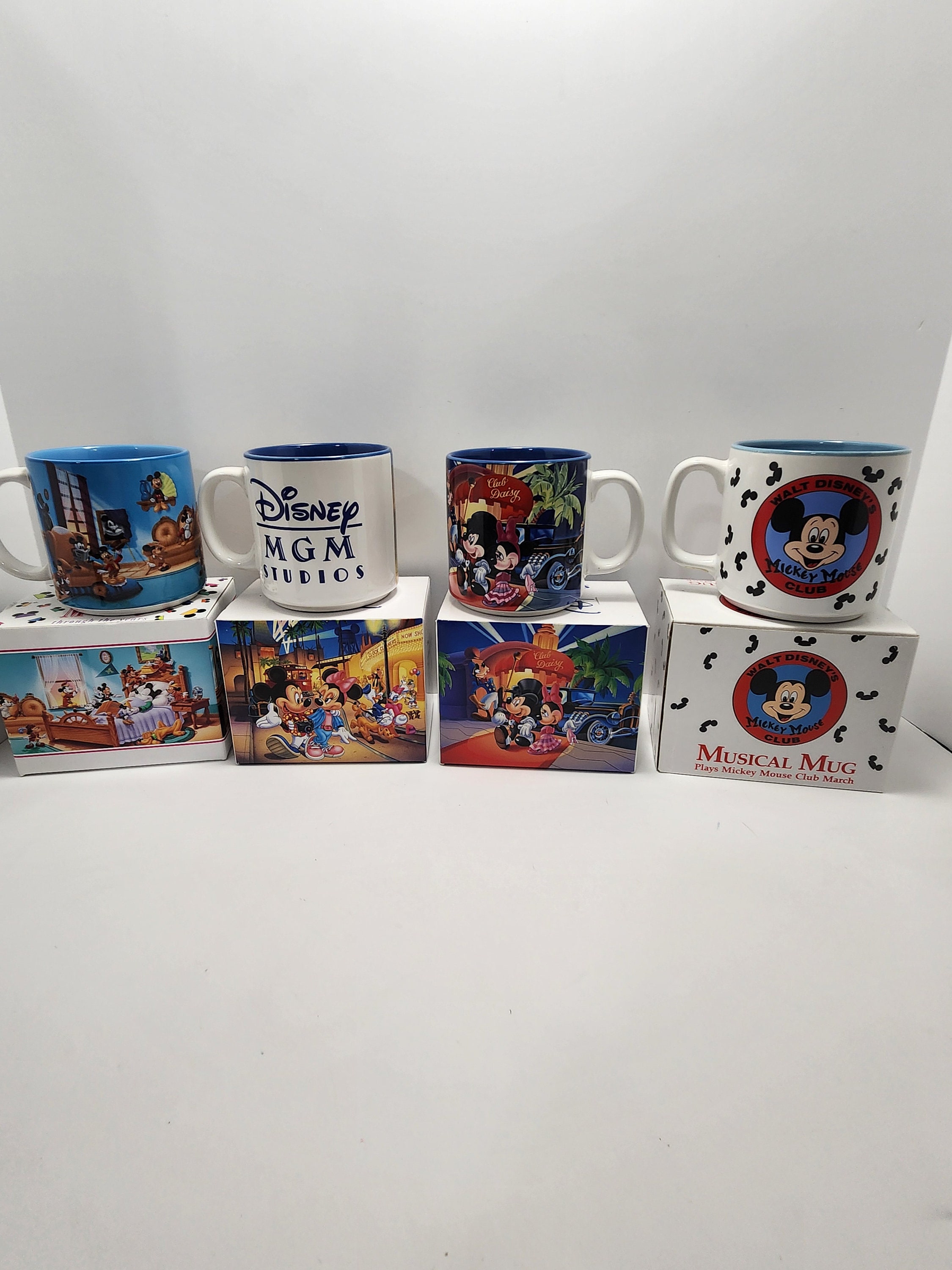 Disney Vintage 1980s 1990s Mugs With Box Great Details - Disney