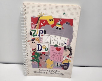 1995 Zippity Do I Love You" notebook by Beth Tubbs features a cartoon giraffe illustrations - Zippity Do - I Love You - Cartoons - Giraffe