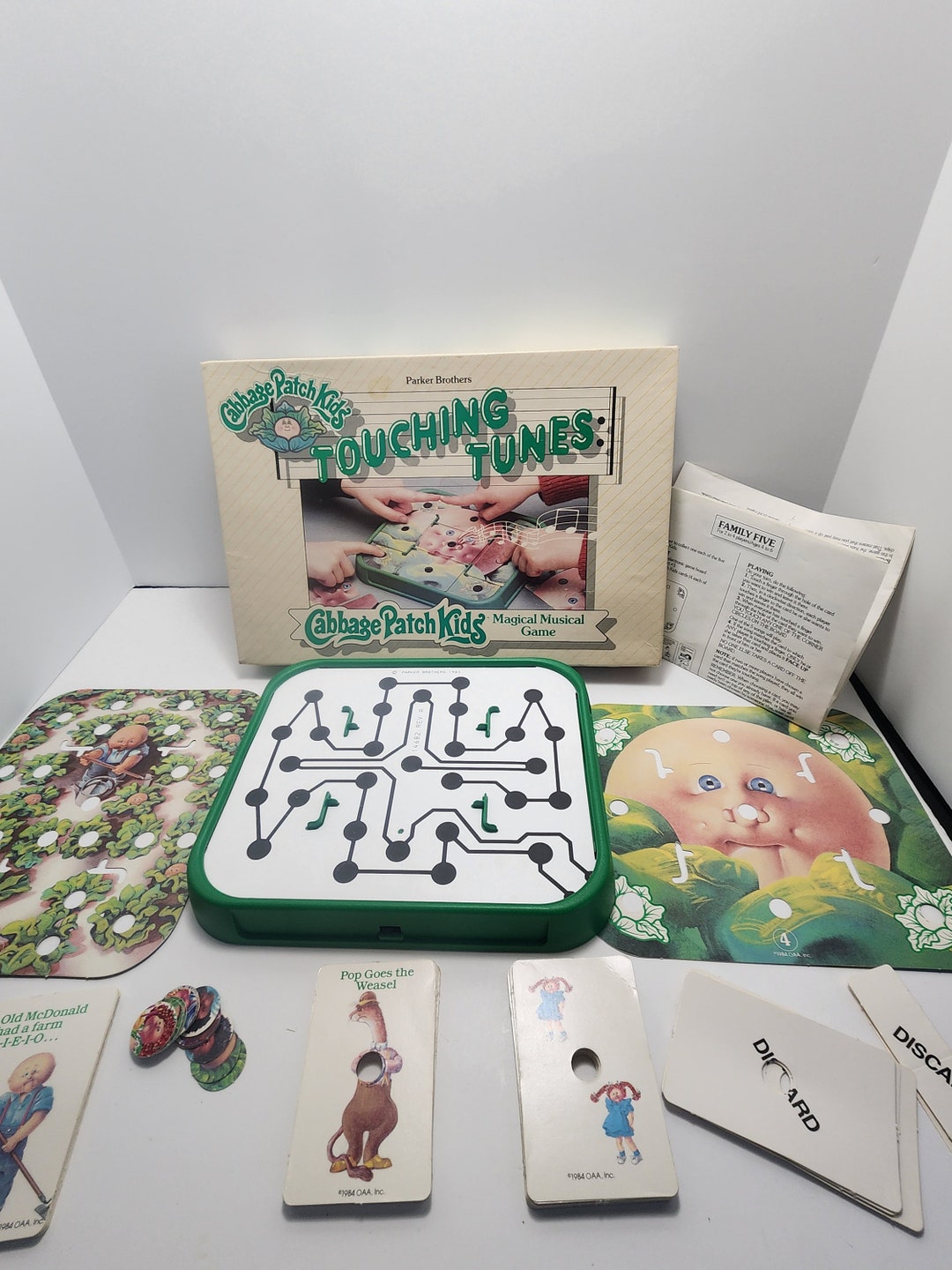 Juego de mesa Cabbage Patch Kids Parker Brothers, vintage de los