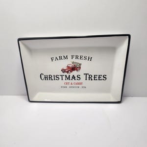 Vers gesneden kerstboomversiering Feestbord - Borden - Verzamelbaar - Kerstmis - Kerstdecor - Kerstbomen - Kerstborden
