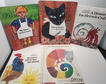 Vintage Eric Carle Board Books: The Very Hungry Caterpillar & More