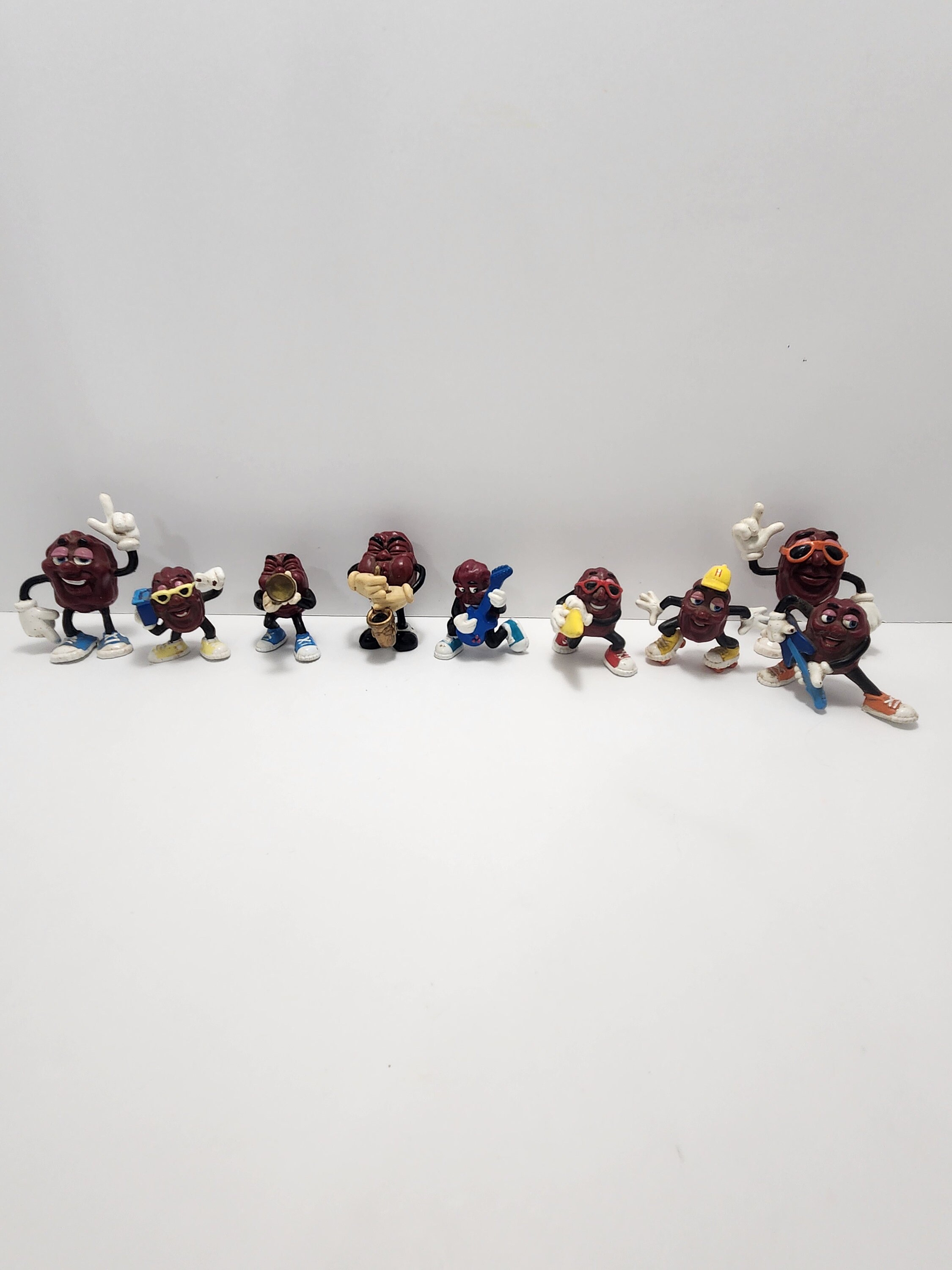 California Raisens Pvc Vintage Figures Lot of 9 - Pvc - Pvc Figures - California Raisens - Raisens