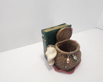 The Art Of Fishing Ceramic Decorative Basket - Fishing - Fishing Decorations - Toothbrush Holder - Figurines - Decorations - Fish