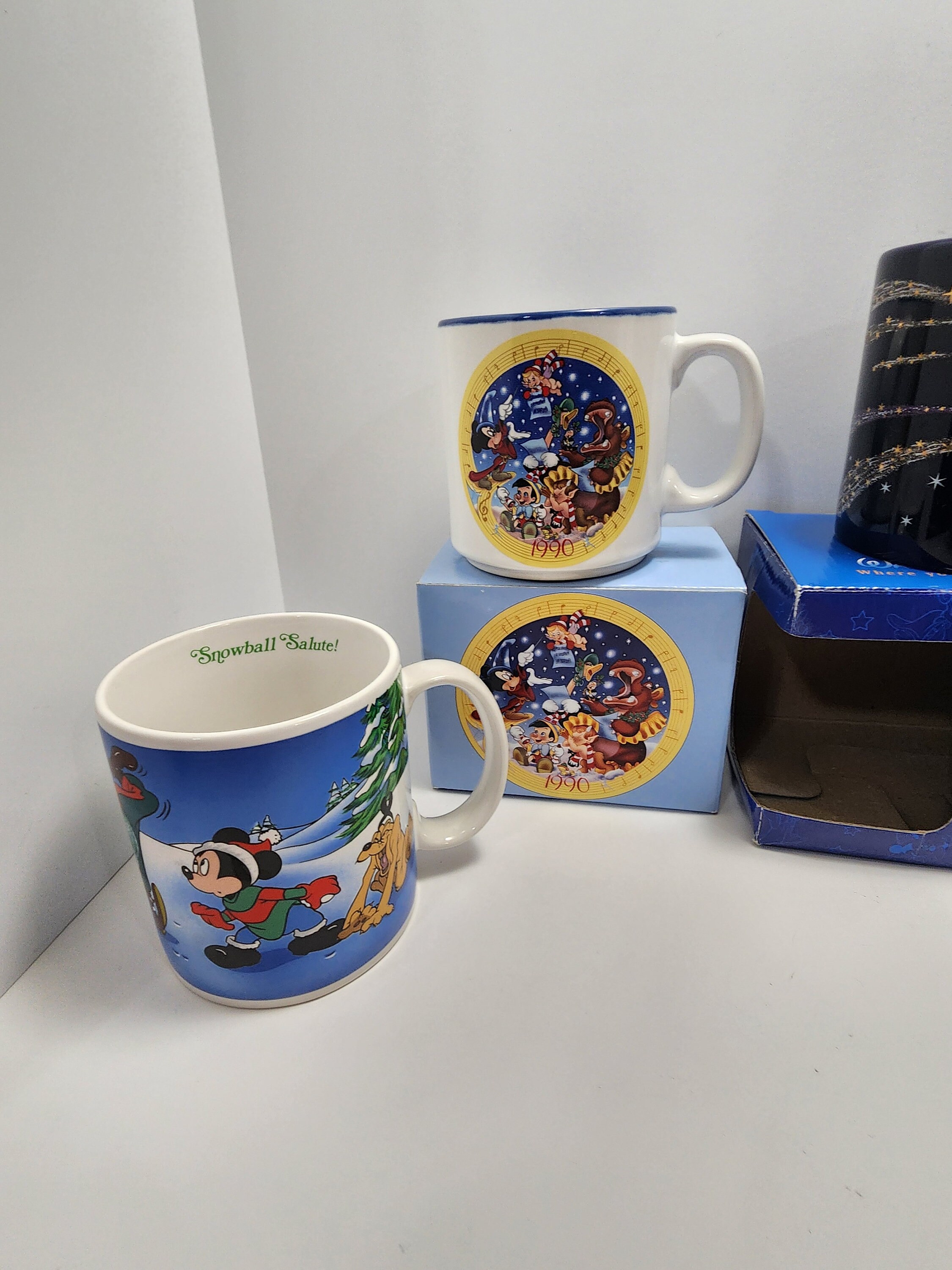 Disney Vintage 1980s 1990s Mugs With Box Great Details - Disney