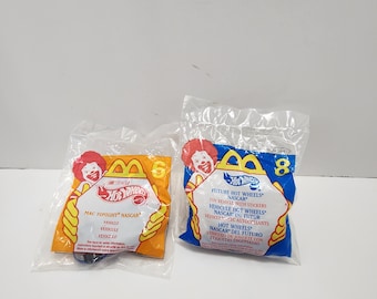 Juguetes vintage de la Cajita Feliz de McDonald's de Hotwheels, años 90 (lote de 2) - Hotwheels - Juguetes de McDonald's - Juguetes de la Cajita Feliz - Juguetes antiguos - Autos de juguete