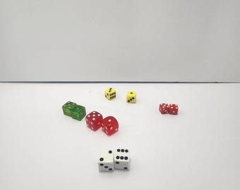Lote de dados de colores vintage de repuesto - Dados - Dados de colores - Juegos de dados - Juegos - Juegos - RPG - Juegos de rol