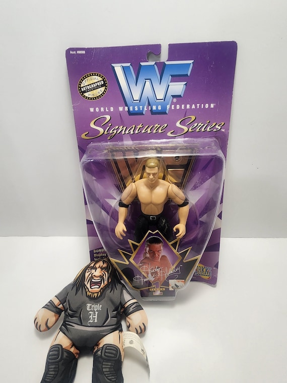 Wwf Hhh Action Figure and Plushie - Wwf - WWE- Hhh - Hunter Hearst