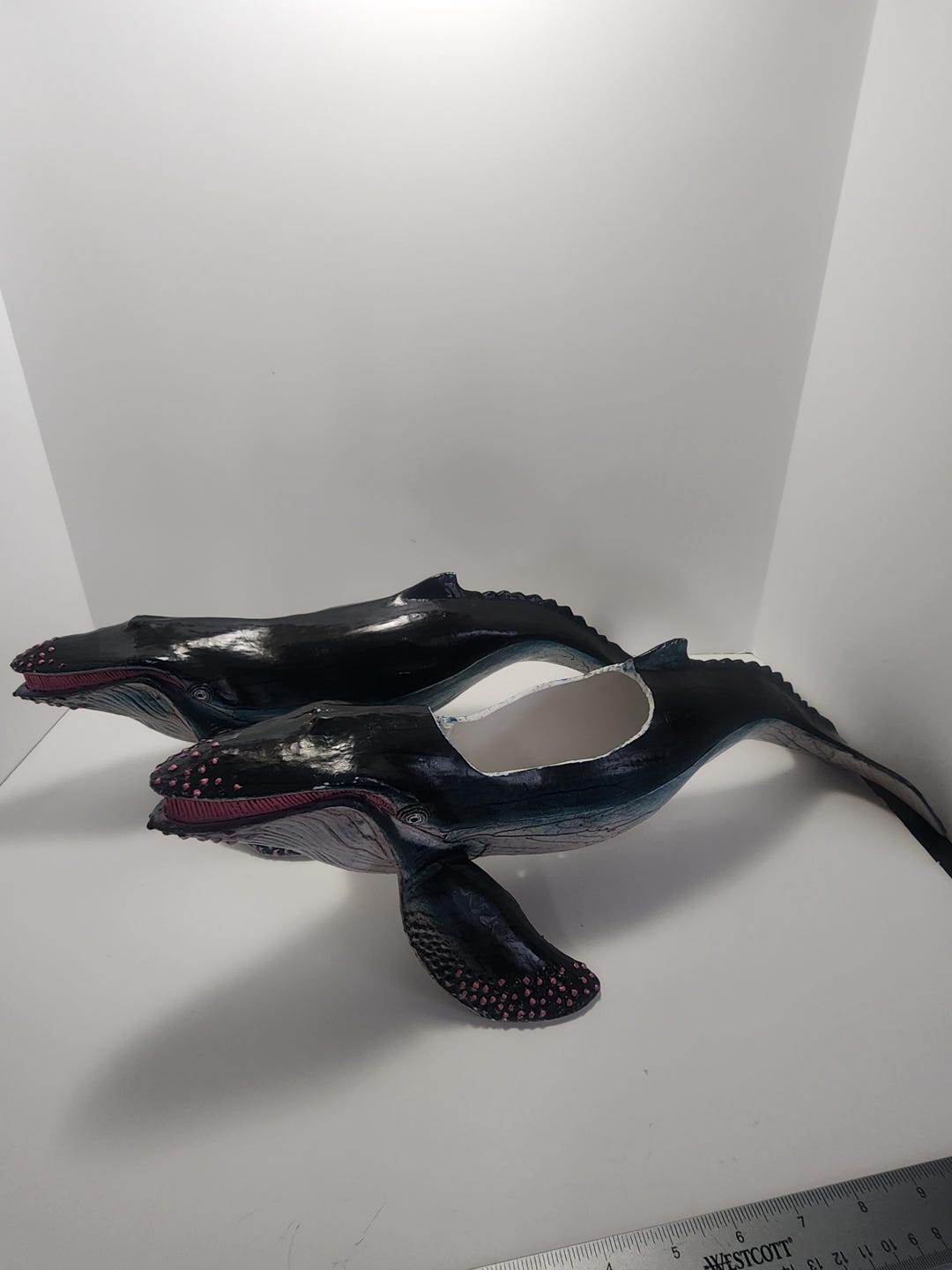 Humpback Whales 1980s Vintage PVC Figures - Whales - Humpback