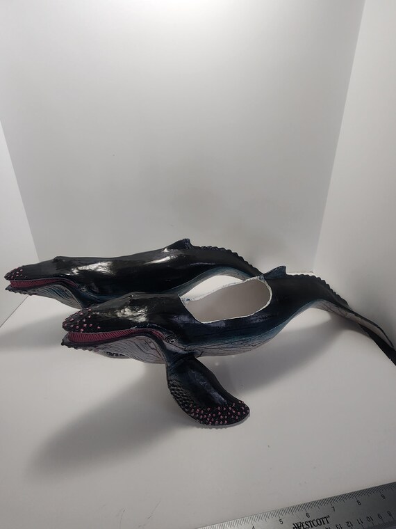 [未使用品 レコード再販黒盤]　comings　WHALE LIVING Humpback Whales 1980s Vintage PVC Figures - Whales - Humpback