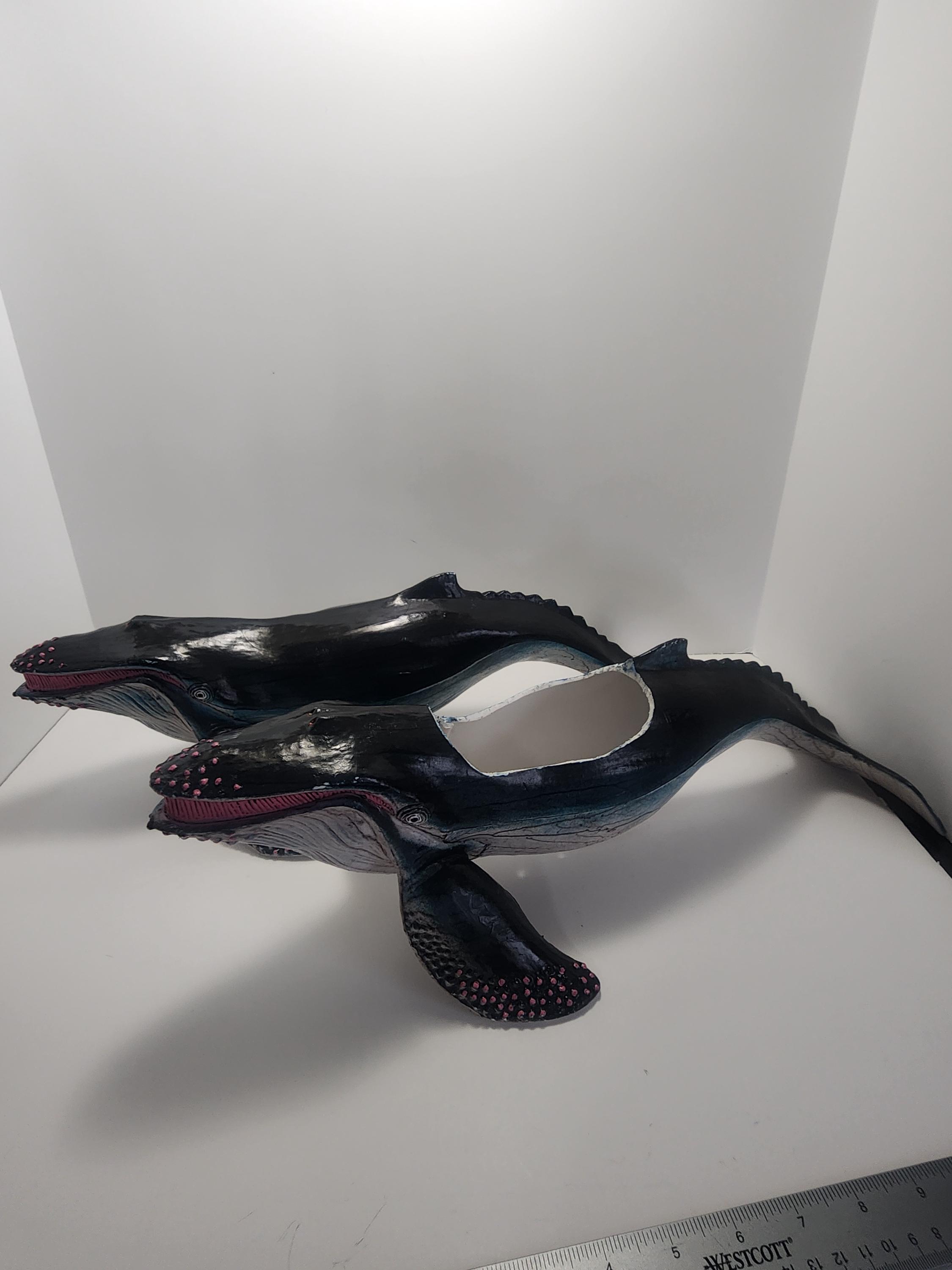[美品] Polyphonic Whale Humpback Whales 1980s Vintage PVC Figures - Whales - Humpback