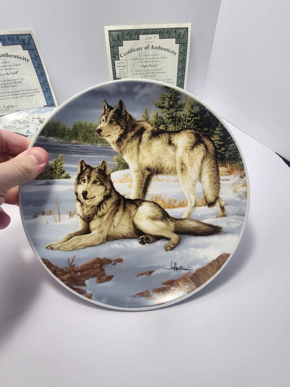 Wolf Collectable Plates by Diana Casey Bradford Exchange