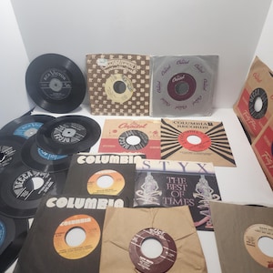 SEHR GROSSES Lot Vintage 1960er 1970er Jahre Schallplatte 45s - LPS - Schallplatte - Schallplatte - Schallplatten Lot