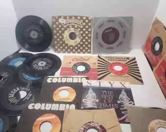 HUGE Lot of Vintage 1960s 1970s Vinyl Record 45s - LPS - Records - Vinyl - Vinyl Records - Records Lot