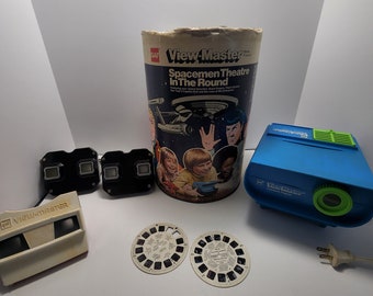 View Master 1970s Spaceman Theater In The Round - Gaf Viewmaster- View Master - Lone Ranger - Star Trek - Viewmaster Projector