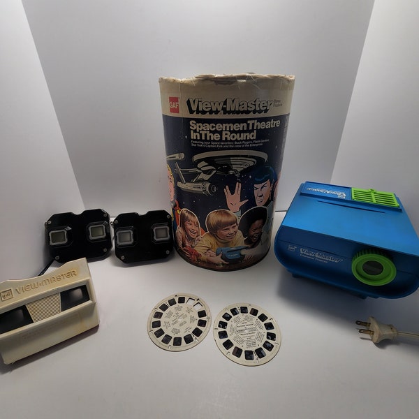 View Master 1970s Spaceman Theater In The Round - Gaf Viewmaster- View Master - Lone Ranger - Star Trek - Viewmaster Projector