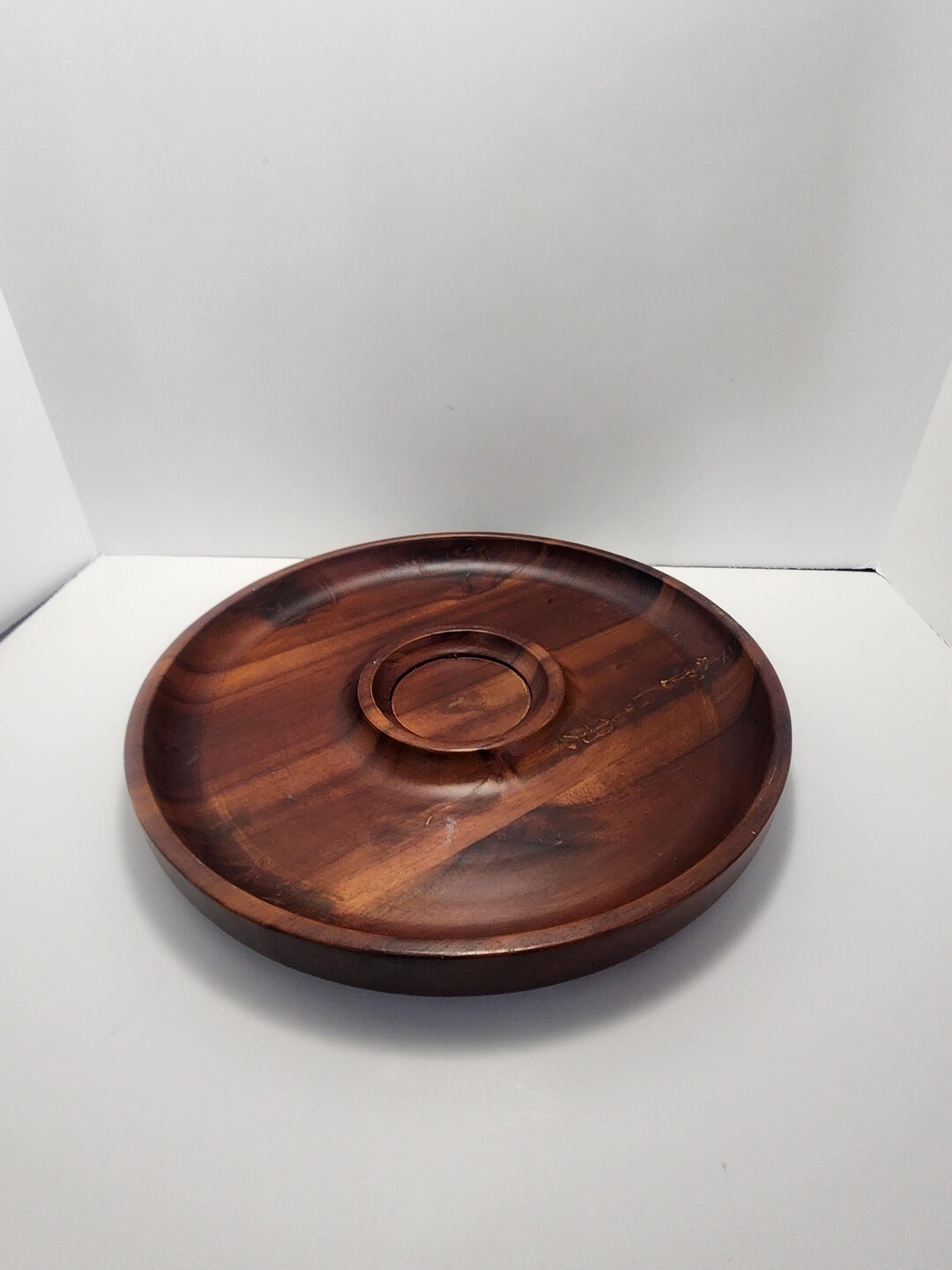 Walnut Tray Wooden Food Tray - Serving Tray - Walnuts - Peanuts - Chips and Dip ...