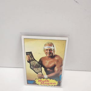 1985 Topps Hulk Hogan Rookie Wwf #1 RARE Trading Card - 1980s - Wwf - WCW- Wwe - Trading Cards - Hulk Hogan -Wrestling - Trading Card