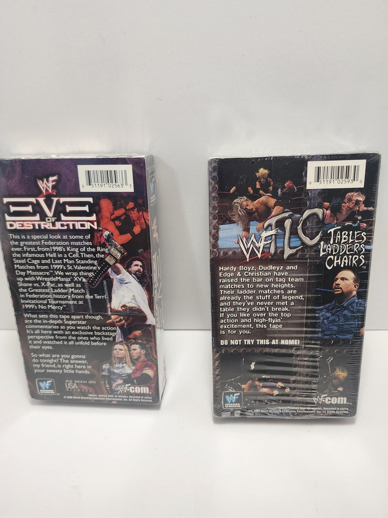 Wrestling Vhs Tapes New in Package Wwf WWE 2000s Wwf WWE Etsy