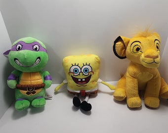 Plushies - Teenage Mutant Ninja Turtles - Disney - Disney Plush - Simba - Spongebob SquarePants - Nickelodeon - Stuffed Animals