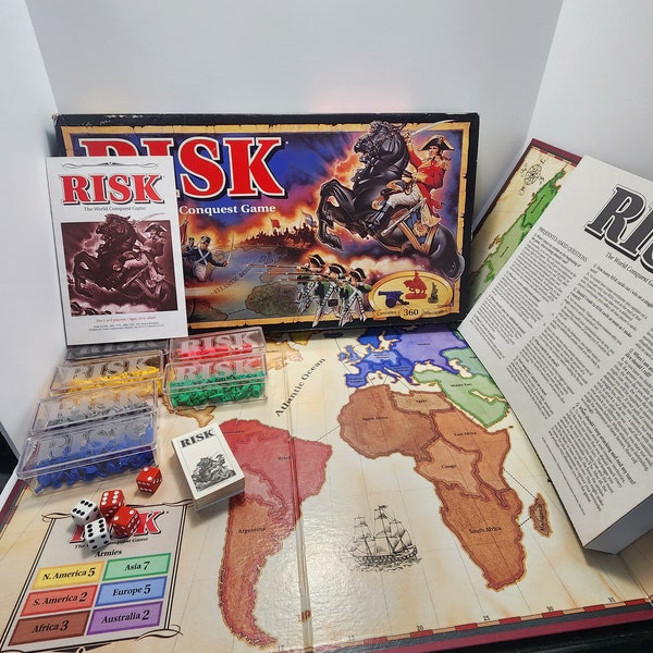 Risk 1993 Parker Brothers Board Game - Board Games - Risk - Parker Brothers - Vintage Board Games