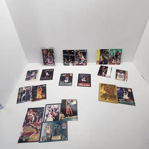Cartes à collectionner de basketball vintage NBA - Mailman - Michael Jordan - Shaquille O Neil - Dennis Rodman - Charles Barkley