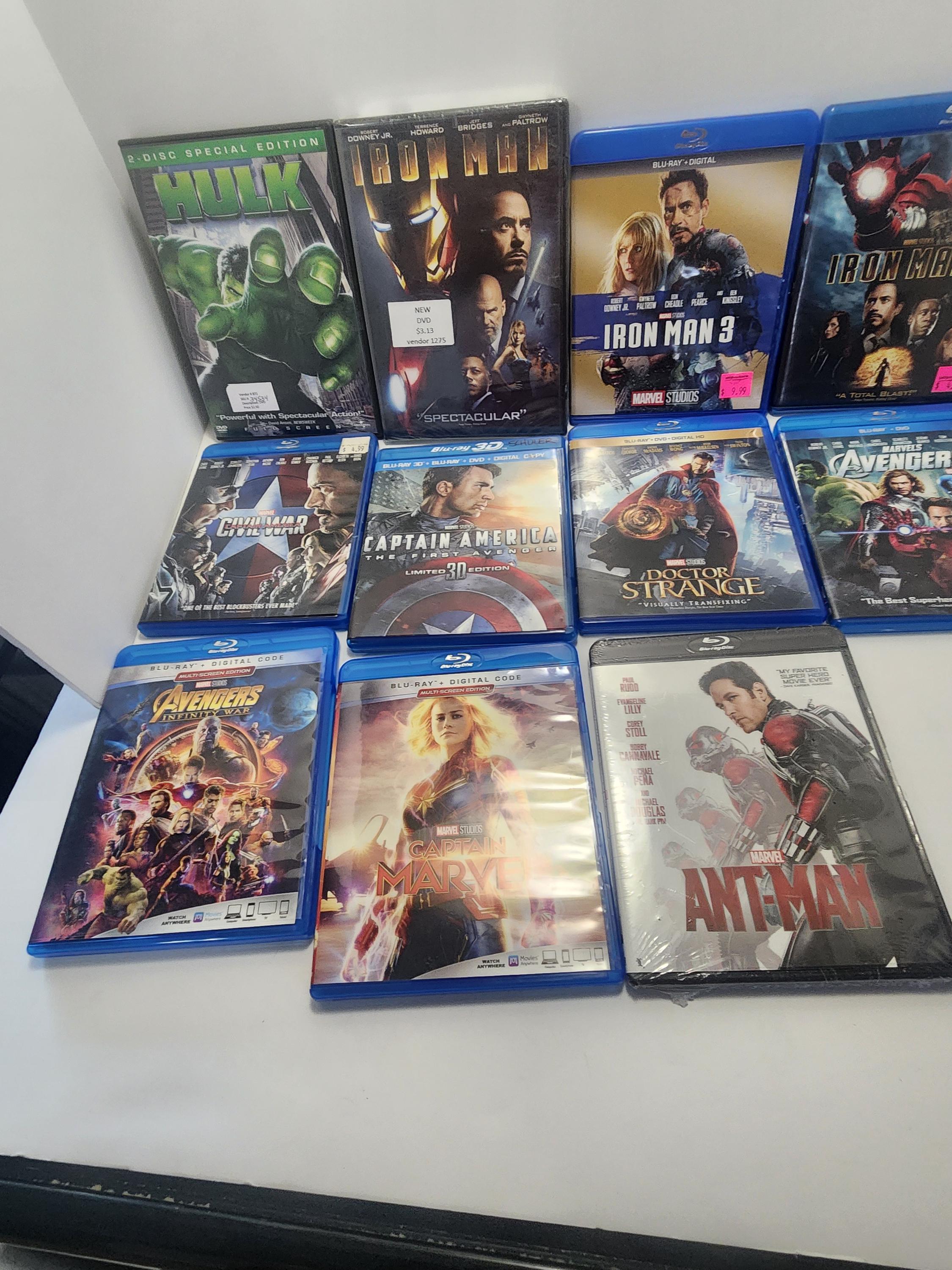 Marvel Blu Ray & Dvds - Movies - Superheros - Marvel