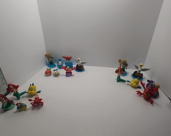 Disney The Little Mermaid Action Figure Toys LOT - Disney - Disney Toys - The Little Mermaid - The Little Mermaid Toys - Cake Topper - Ariel