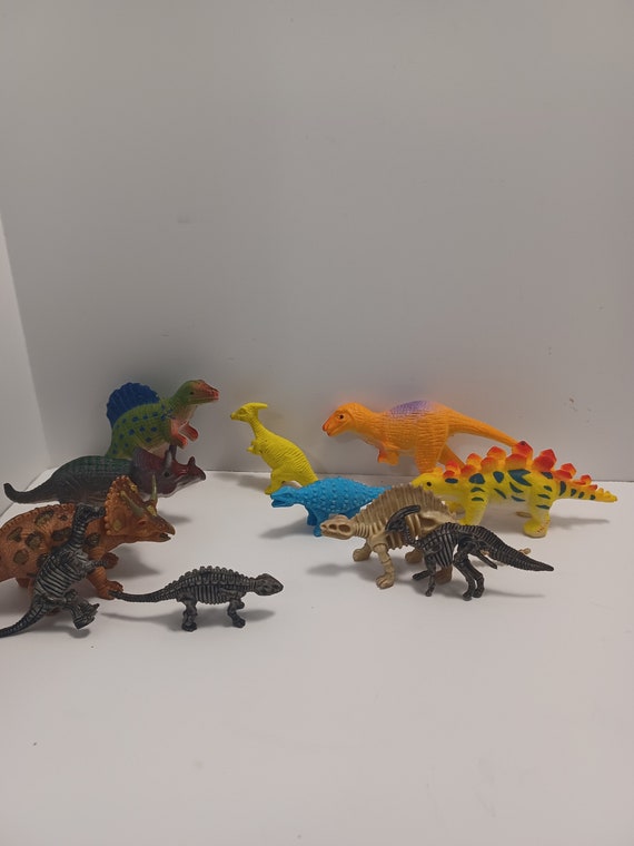 Lote de juguetes de dinosaurios Dinosaurios de goma Figuras de dinosaurios  suaves Dinosaurios de goma Dinosaurios vintage Juguetes de dinosaurios  Juguetes Lote de juguetes -  México