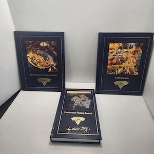 Collezione di libri vintage del North American Fishing Club, LOTTO di 3 - Pesca in acqua dolce - Esche artificiali - Ricette per i membri del settore ittico - Pesca