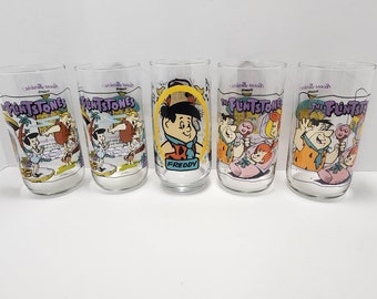 Flintstones 1991 Hardee&#39;s Character Glasses The First 30 Years - Hardee&#39;s  - Hardee&#39;s Glasses - Flintstones  - Flintstones Glasses