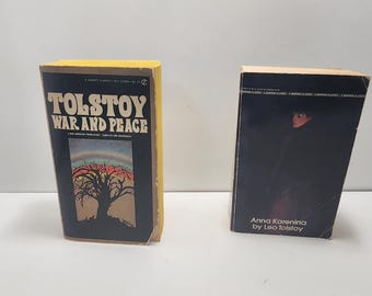 War & Peace 1960s Leo Tolstoy Lot of 2 - Books - War - Peace - War and Peace - Paperback Books - 1960s Books - Leo Tolstoy