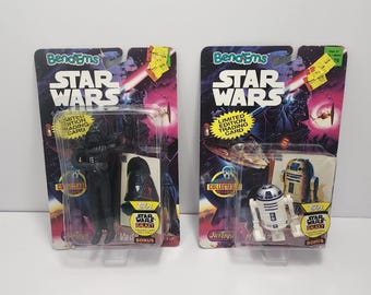 1993 Star Wars Bend-ems Figures (9 Pc Set) New-in Box Limited