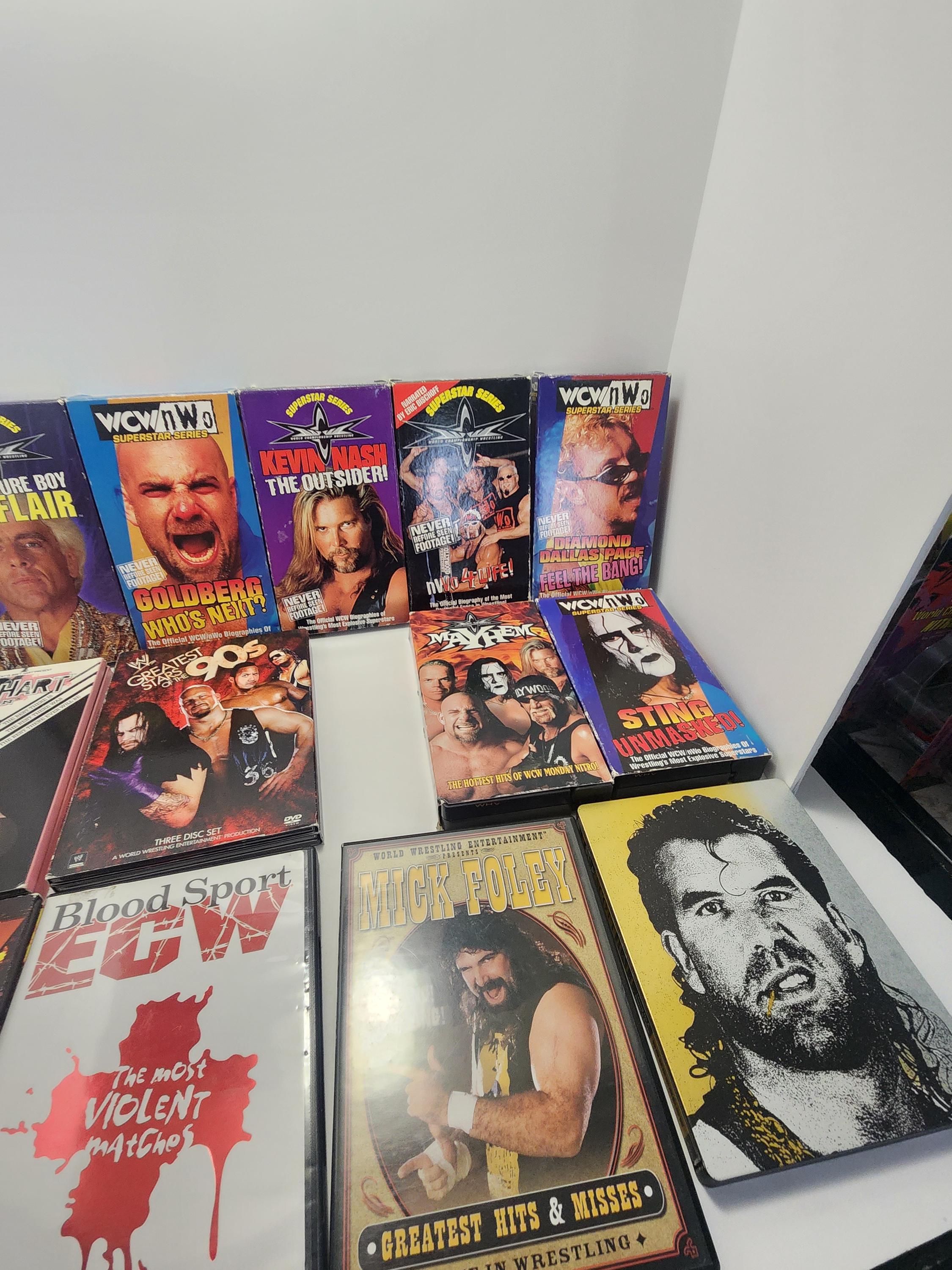 Wrestling Dvd - Wwf - WWE- Ecw - Wcw - Dvds - Wrestling - Vintage