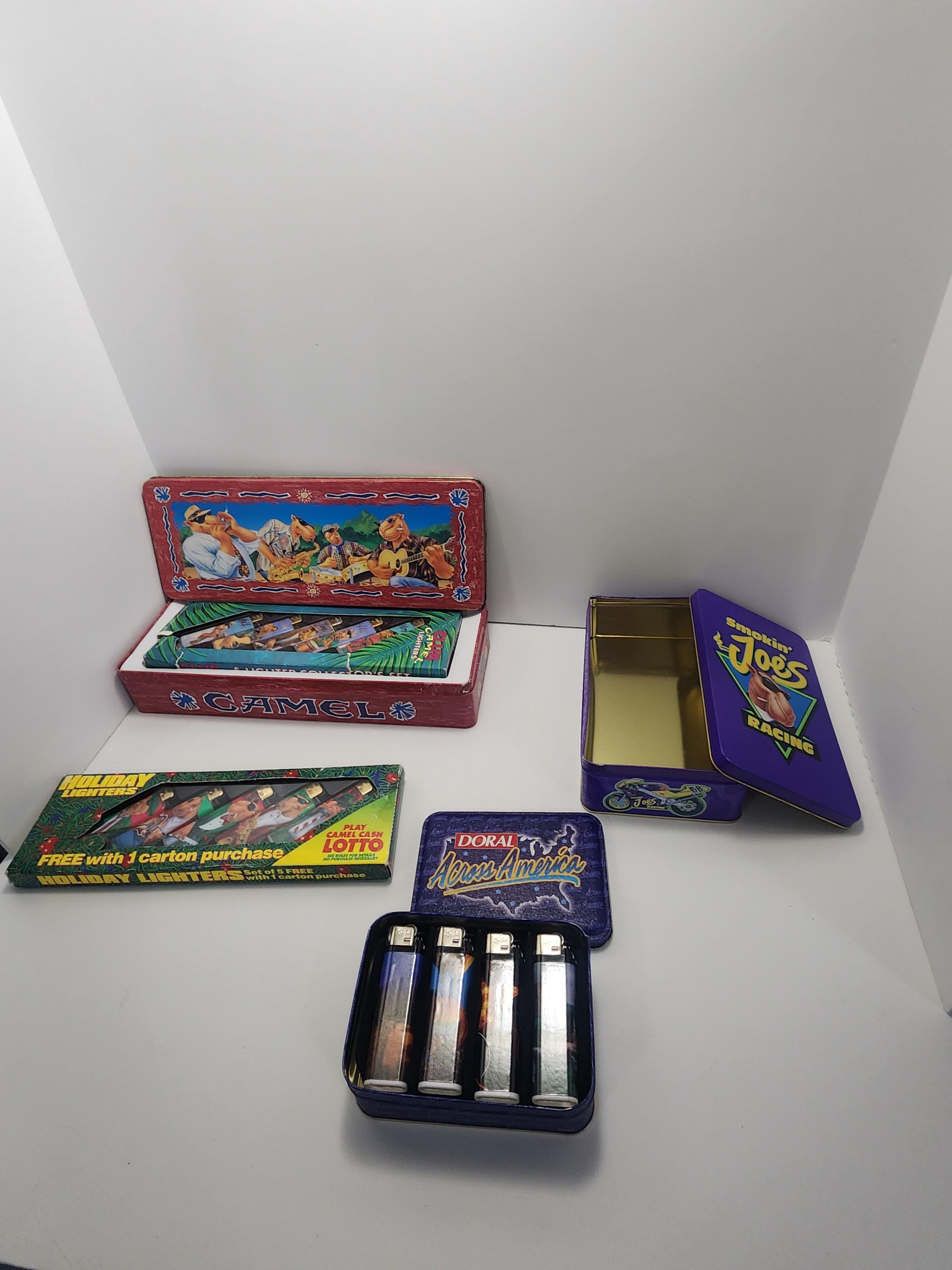 Joe Camels Vintage Lighters & Tins - Lighters - Tins - Cigaretts - Tobacco - Smokin Joe's- Camels - Doral America - Joe Camel