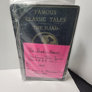1899 Famous Classic Tales Homer The Illad By I.B & P Co. - Homer - 1800s - Antiques - Antique Books - Famous Classic Tales - Rare Books