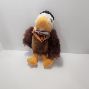 Peluche de águila calva americana Harley-Davidson vintage de 1998 - Águilas calvas - Peluche - Harley-Davidson