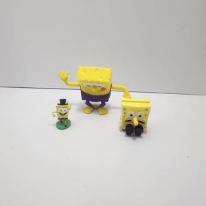 Spongebob SquarePants Nickelodeon Figures LOT Of 3 - Spongebob SquarePants - Nickelodeon - Nickelodeon Toys - Spongebob Toys - Spongebob