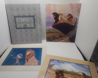 Disney 1990s The Lion King and Simbas Pride Vintage Lilthographs - Lilthographs - Simbas Pride - The Lion King - Disney Store - Commerative