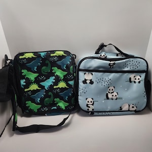 Animal Character Lunchbags - Lunchbags - Panda - Panda- Dinosaurs - Dinosaur Themed - Kids Lunchbags