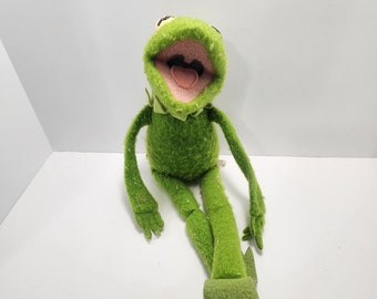 Kermit 1976 Fisher Pricd Vintage Plush Doll - Kermit - Kermit The Frog - Plush - Vintage Plush - Sesame Street - The Muppets - Frogs