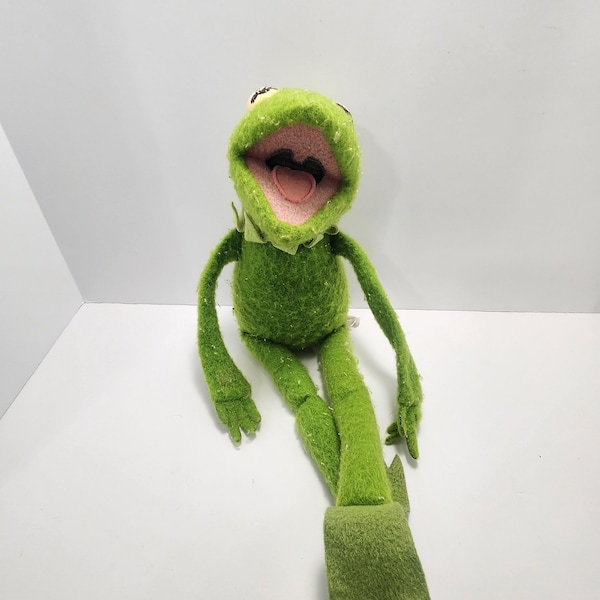 Kermit 1976 Fisher Pricd Vintage Plush Doll - Kermit - Kermit The Frog - Felpa - Vintage Plush - Barrio Sésamo - Los Muppets - Ranas