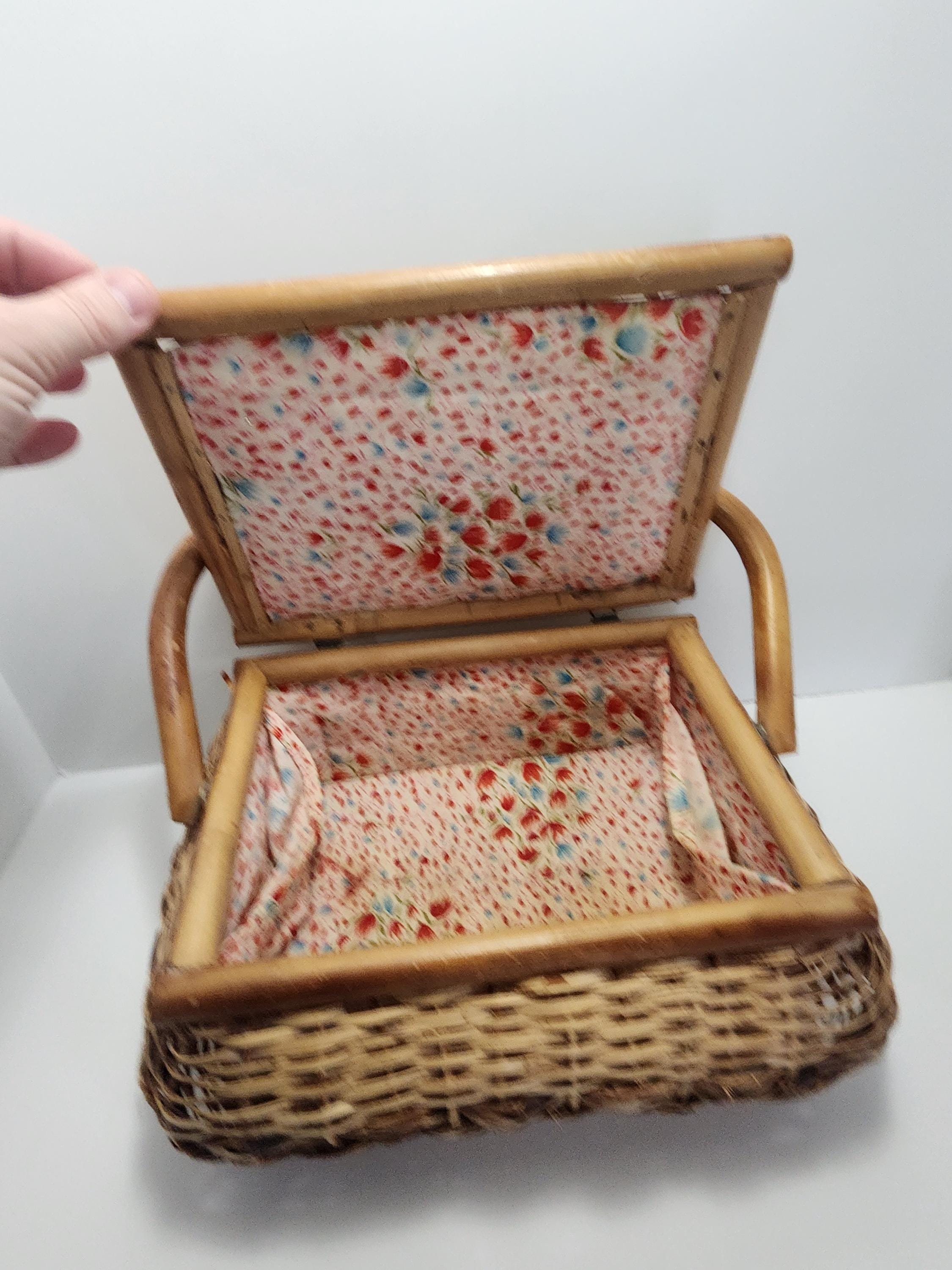 Wicker Vintage 1990s Picnic Basket - Picnic - Picnic Basket