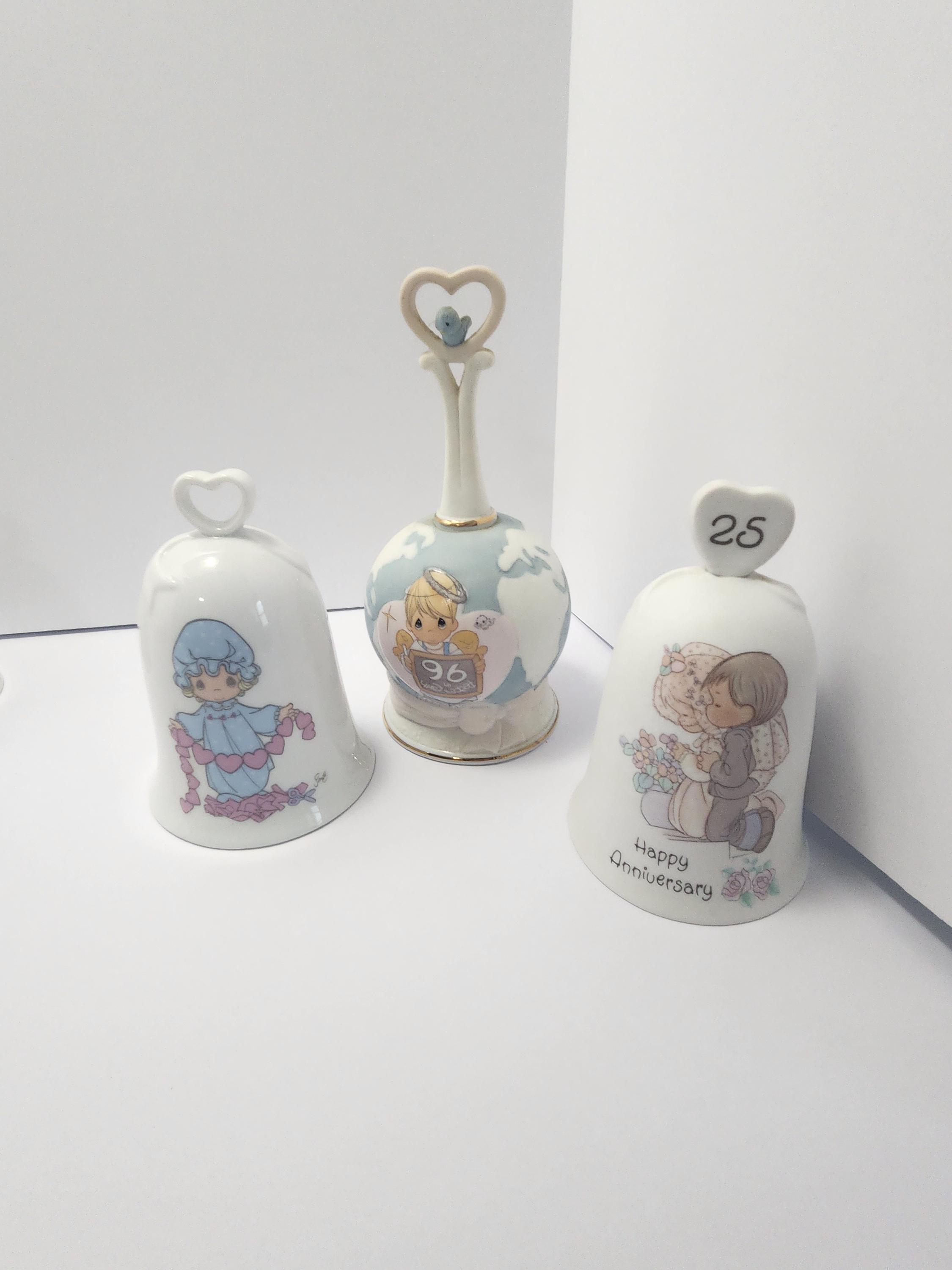 Precious Moments 1990s Vintage Ceramic Bells - Bells - Ceramic